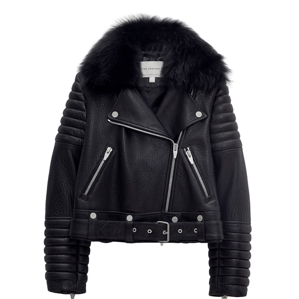 Arrivals Moto jacket, size M. NOT Black!! Navy
